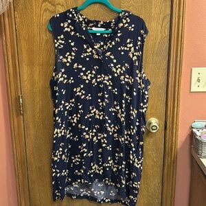 Sleeveless floral dress